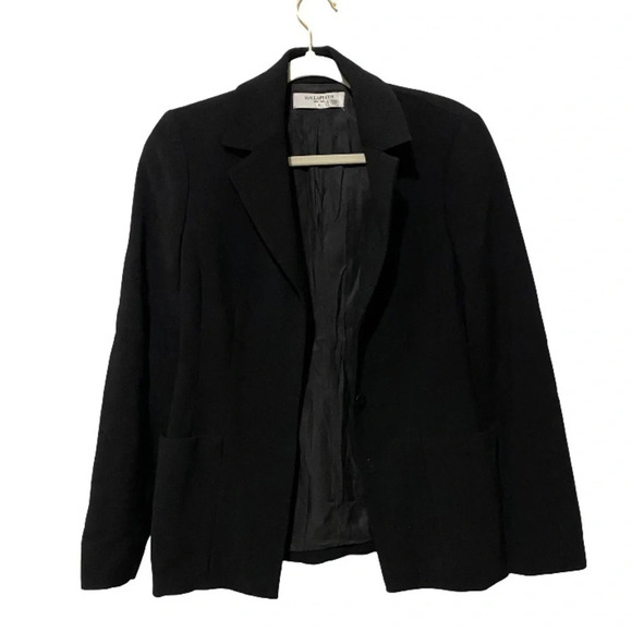 M.M. LaFleur Black Wool Blend Three Button Blazer size 0 - Picture 1 of 9